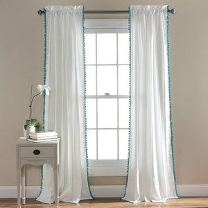 Lush Decor Pom Curtain